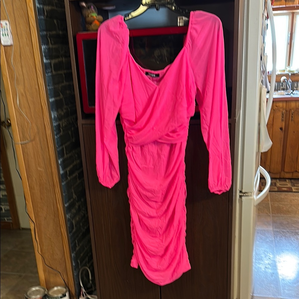 Vibrant Pink Women's Dress size L